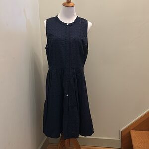 J by J Crew Navy eyelet dress. Size 12
